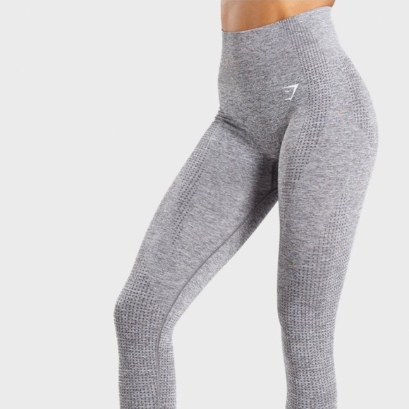 Gymshark Vital Seamless Grey Leggings XS NWT - Picture 1 of 2